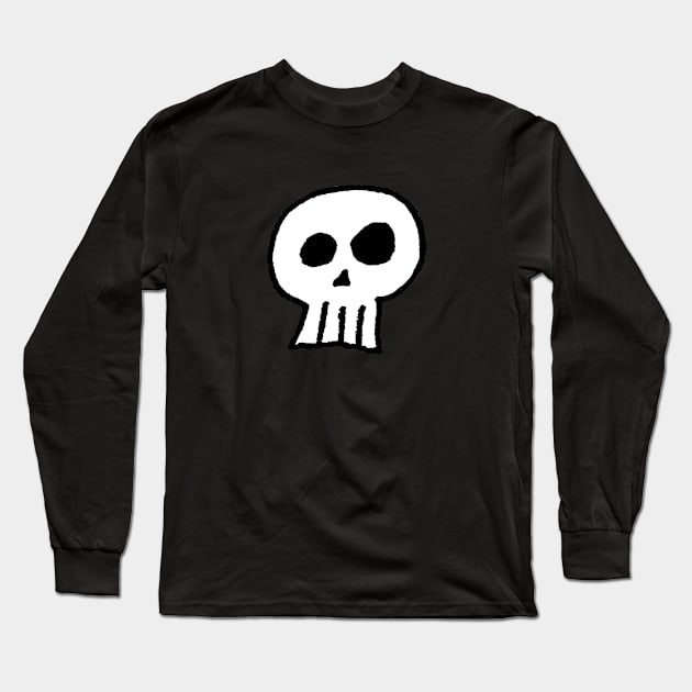 Hamlet Skull Design! Long Sleeve T-Shirt by witterworks